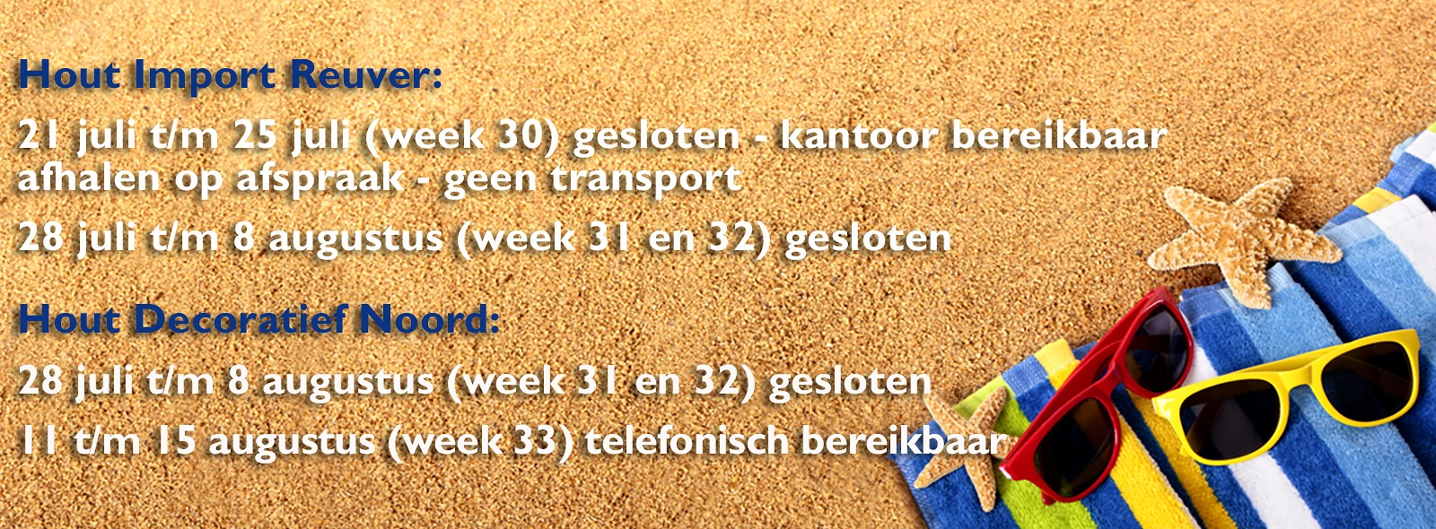 Zomervakantie 1600x590