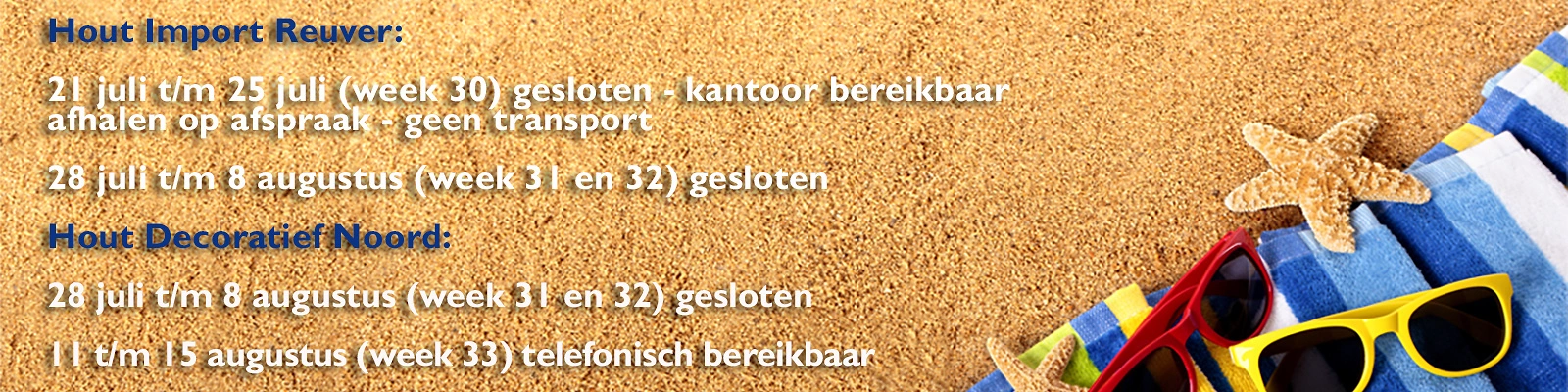 Zomervakantie 1600x400